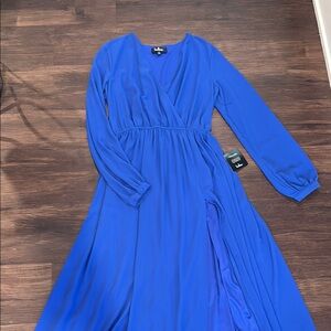 Lulu’s Blue Long Sleeve Dress